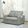 Furniture Hubs 2‑Seat Convertible Sofa Bed with Cushions Set