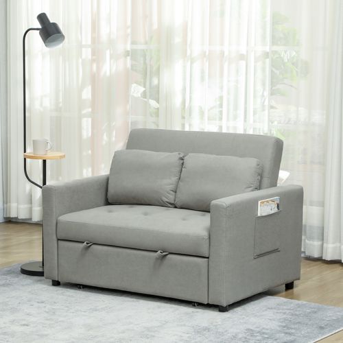 Furniture Hubs 2‑Seat Convertible Sofa Bed with Cushions Set