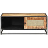 The Furniture Hubs Coffee Table 90×50×35 -Mango Wood & Cane